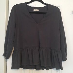 Madewell peplum top